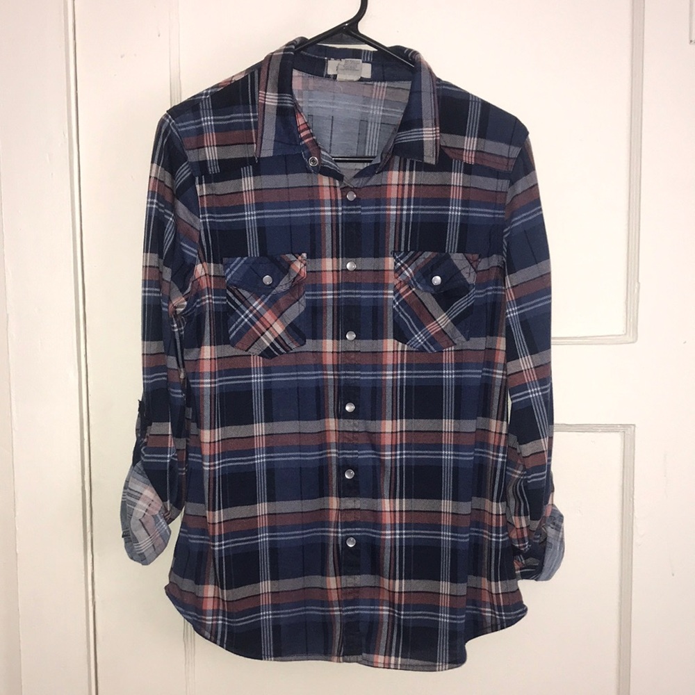Women’s Blue & Pink/Orange Flannel